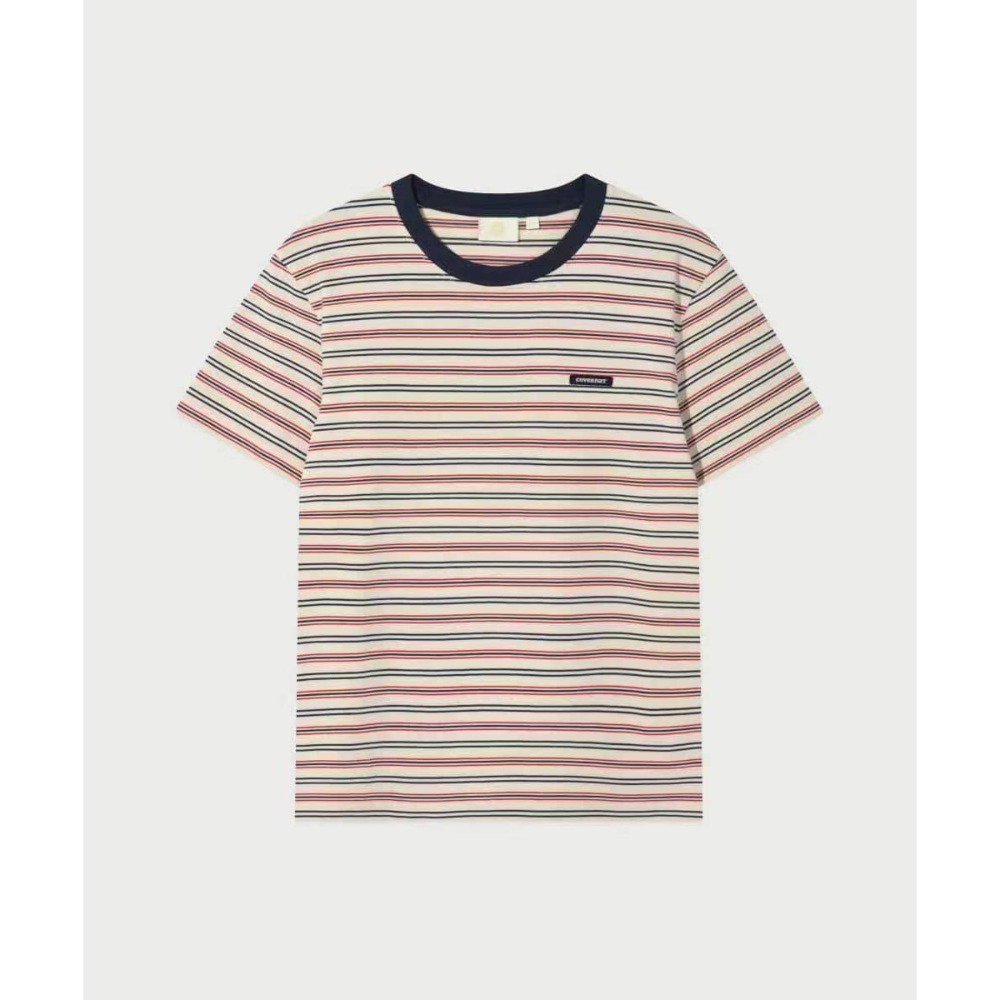 [韓國打折ing][預購 每周日中午 12:00收單] 2026 韓國 COVERNAT 女款條紋上衣-規格圖1