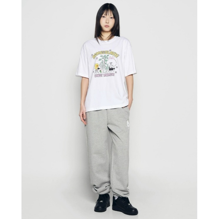 [預購 每周日中午 12:00收單] 2026 韓國 ADLV X LINE 聯名系列短袖上衣-sweet moment-細節圖4