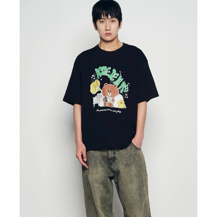 [預購 每周日中午 12:00收單] 2026 韓國 ADLV X LINE 聯名系列短袖上衣-sweet moment-細節圖6