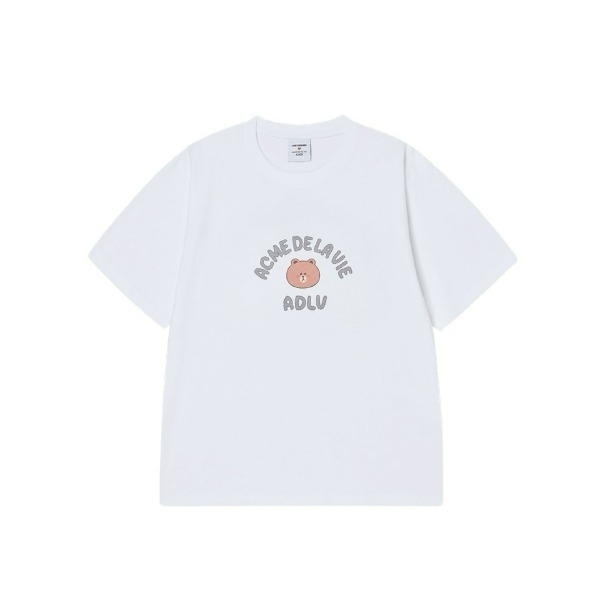 [預購 每周日中午 12:00收單] 2026 韓國  ADLV  X  LINE 聯名系列短袖上衣-熊大-細節圖3