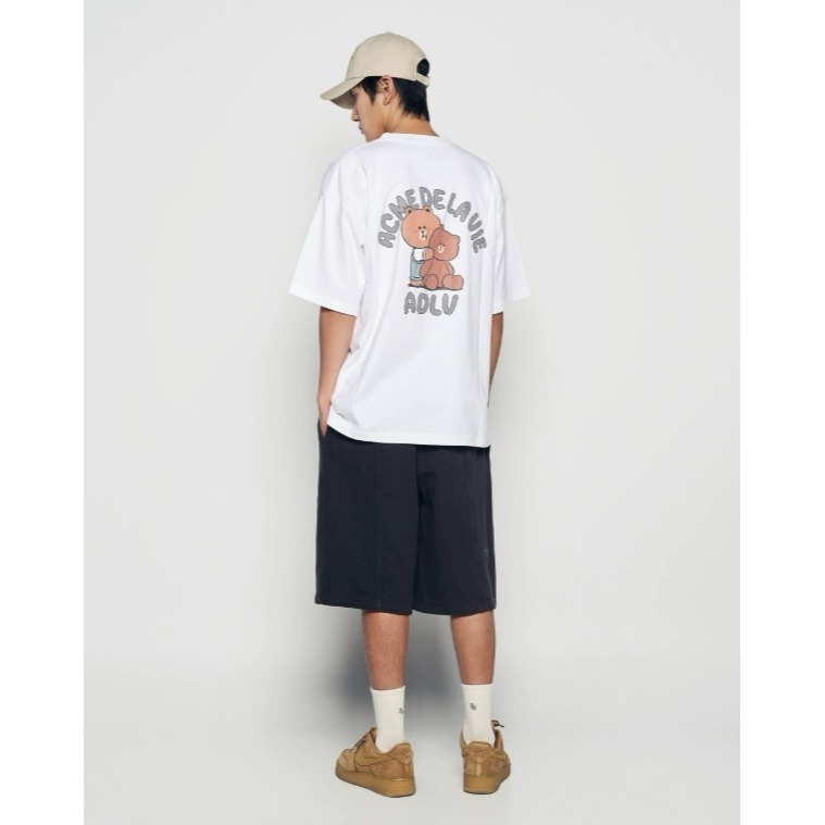 [預購 每周日中午 12:00收單] 2026 韓國  ADLV  X  LINE 聯名系列短袖上衣-熊大-細節圖6