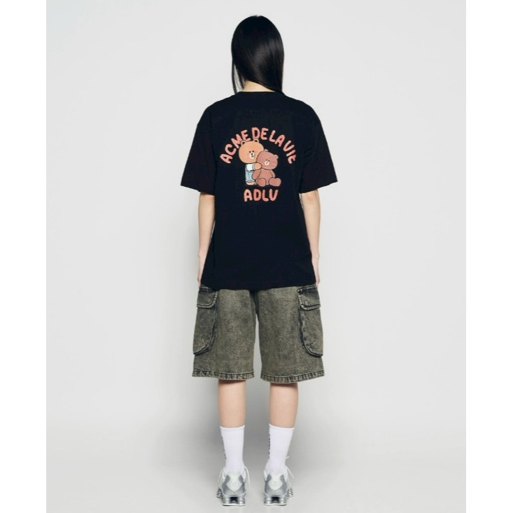 [預購 每周日中午 12:00收單] 2026 韓國  ADLV  X  LINE 聯名系列短袖上衣-熊大-細節圖7