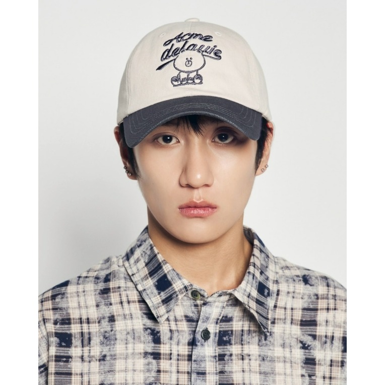 [預購 每周日中午 12:00收單] 2026 韓國 ADLV X LINE 聯名系列 拚色棒球帽-細節圖9