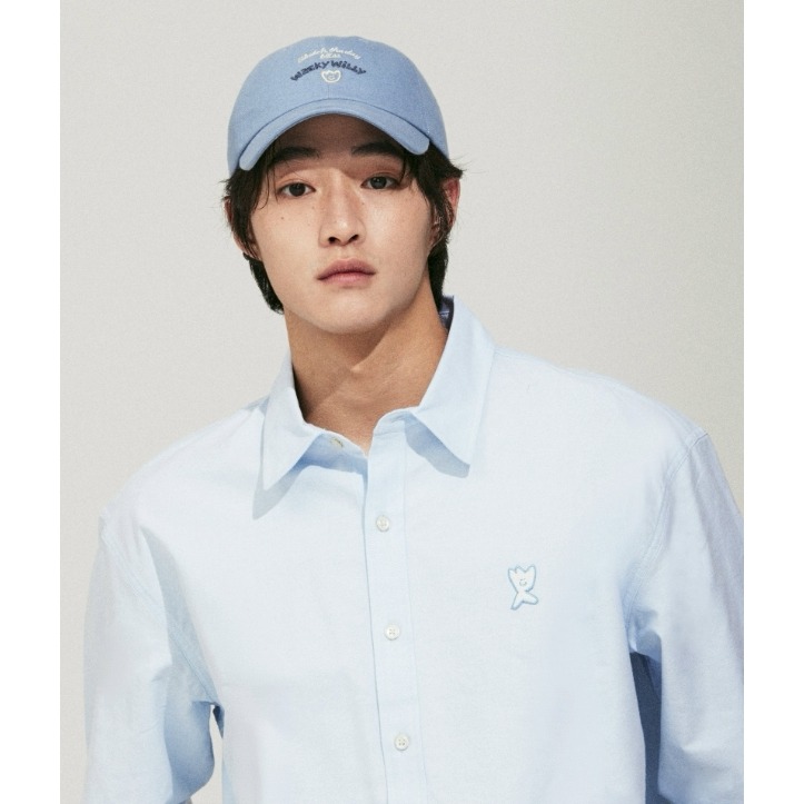 [預購 每周日中午 12:00收單] 2026 韓國 時尚配件  WACKY WILLY 火炬人 單寧棒球帽-細節圖6