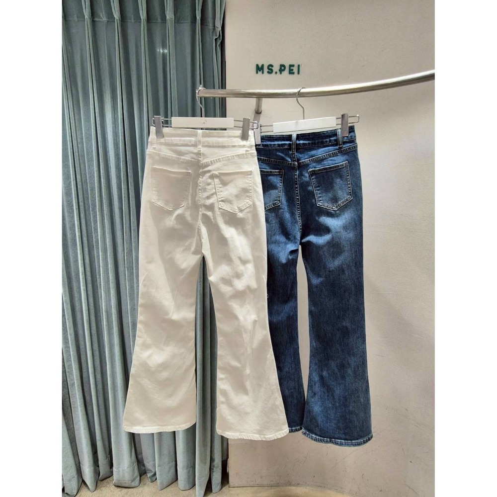 [預購 每周日中午 12:00收單] 2026 韓國 春夏女裝 縫線設計小喇叭牛仔褲-規格圖7