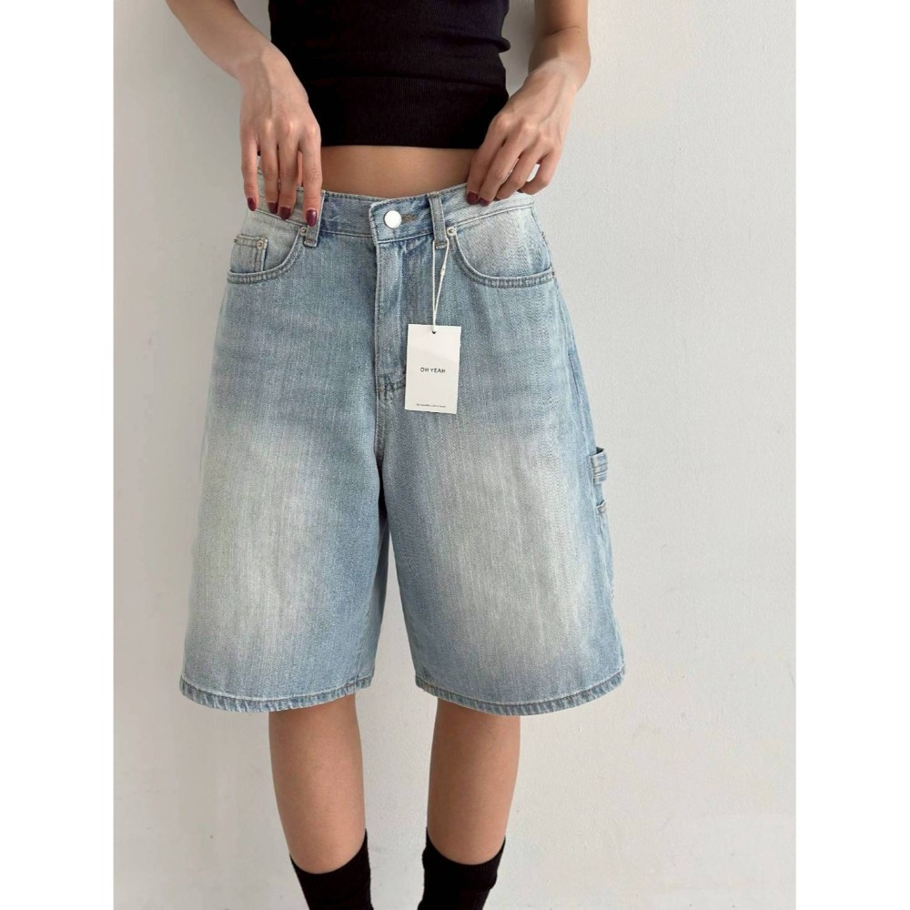 [預購 每周日中午 12:00收單] 2026 韓國 春夏女裝  782 牛仔短褲-細節圖2