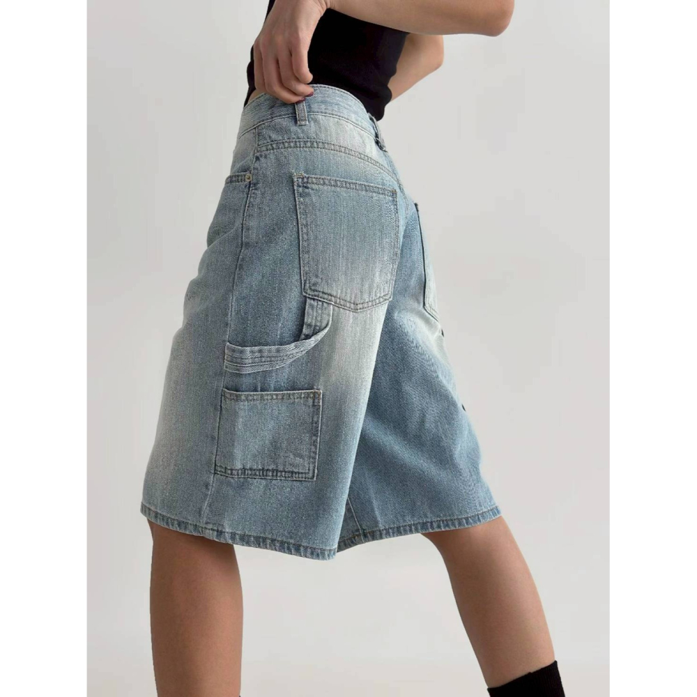 [預購 每周日中午 12:00收單] 2026 韓國 春夏女裝  782 牛仔短褲-細節圖5