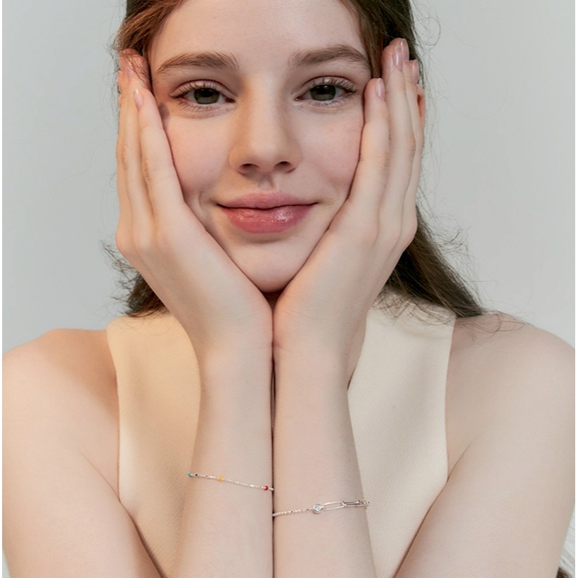 [預購 每周日中午 12:00收單] 2026 韓國 HEI  colorful bean chain bracelet-細節圖3