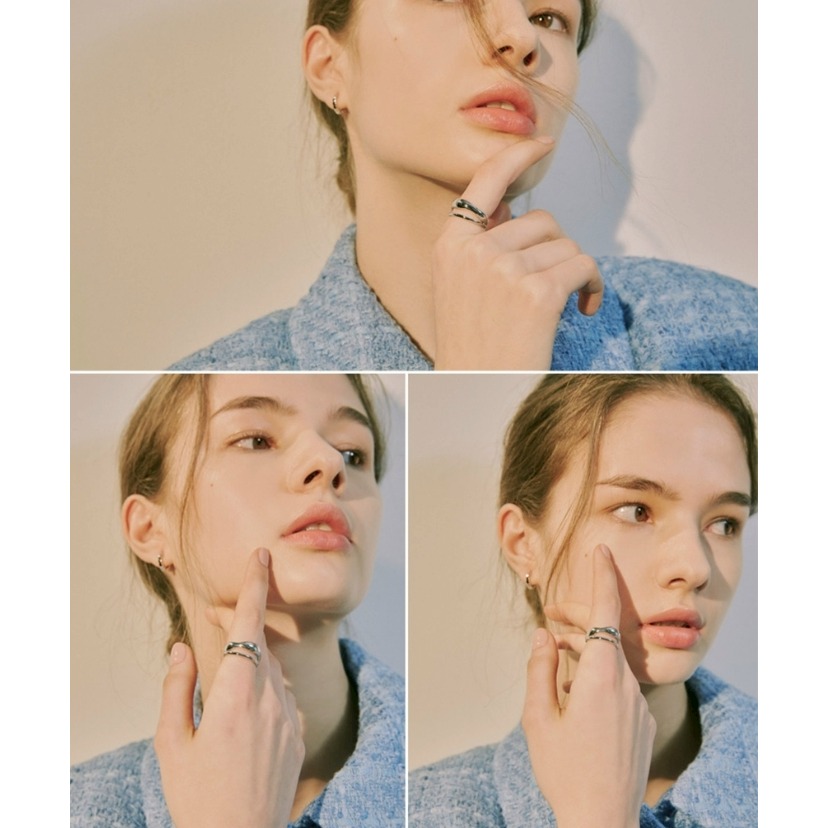 [預購 每周日中午 12:00收單] 2026 韓國  HEI 秀智,金宣虎戴 bold two lines ring-細節圖4