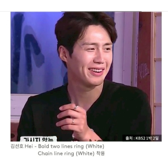 [預購 每周日中午 12:00收單] 2026 韓國  HEI 秀智,金宣虎戴 bold two lines ring-細節圖6