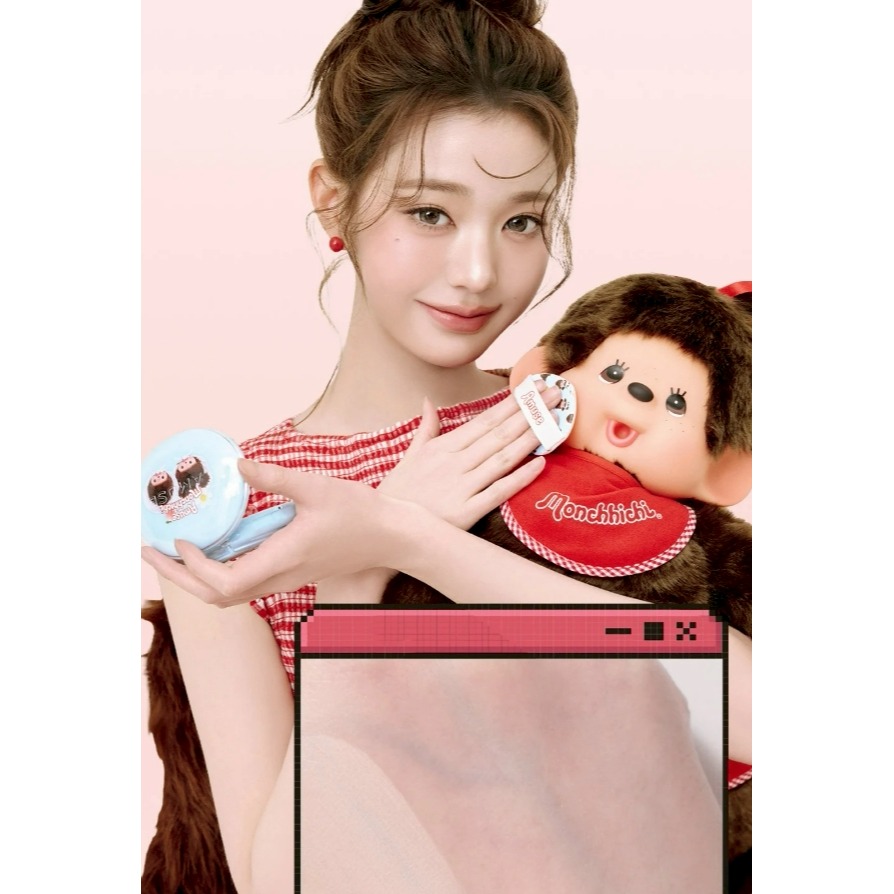 [預購 每周日中午 12:00收單] 2026 韓國 AMUSE × Monchhichi 限量聯名空氣感毛孔遮瑕氣墊-細節圖2