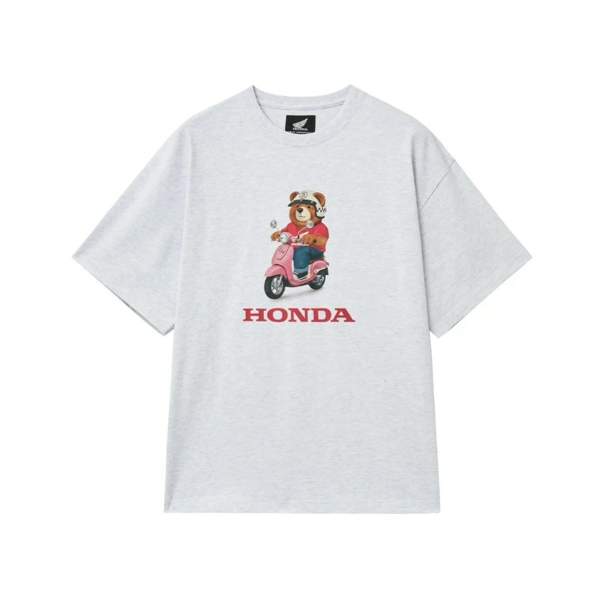 [預購 每周日中午 12:00收單] 2026 韓國  Honda 粉紅摩托車熊熊上衣-規格圖4