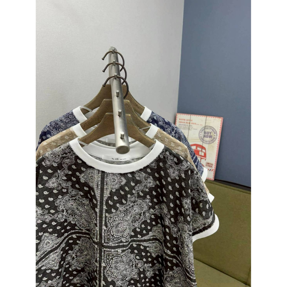 [預購 每周日中午 12:00收單] 2026  韓國 春夏女裝 特殊圖騰設計上衣-細節圖8