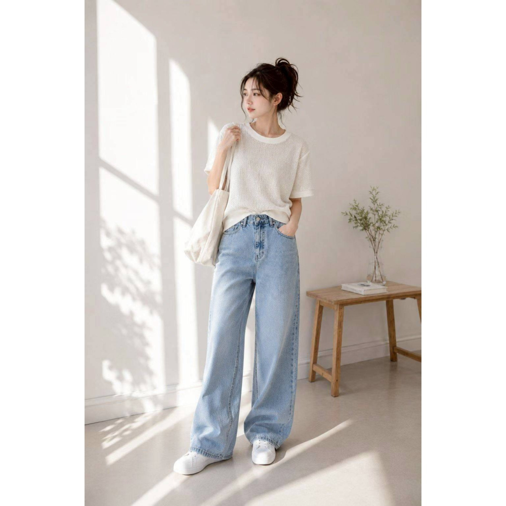 [預購 每周日中午 12:00收單] 2026 韓國 春夏女裝 細格紋鏤空上衣-細節圖3