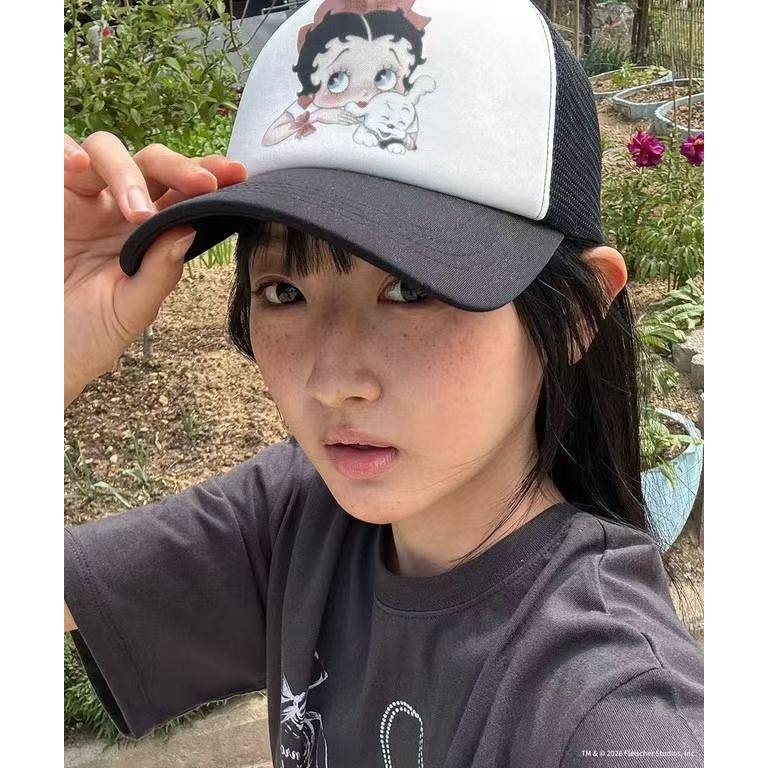 [預購 每周日中午 12:00收單] 2026 韓國 時尚配件  RONRON  新款 貝蒂棒球帽-細節圖3