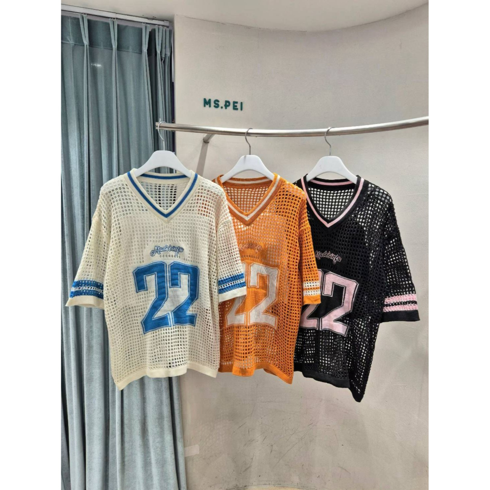 [預購 每周日中午 12:00收單] 2026 韓國 春夏女裝 V領網格上衣+背心套裝組-細節圖4