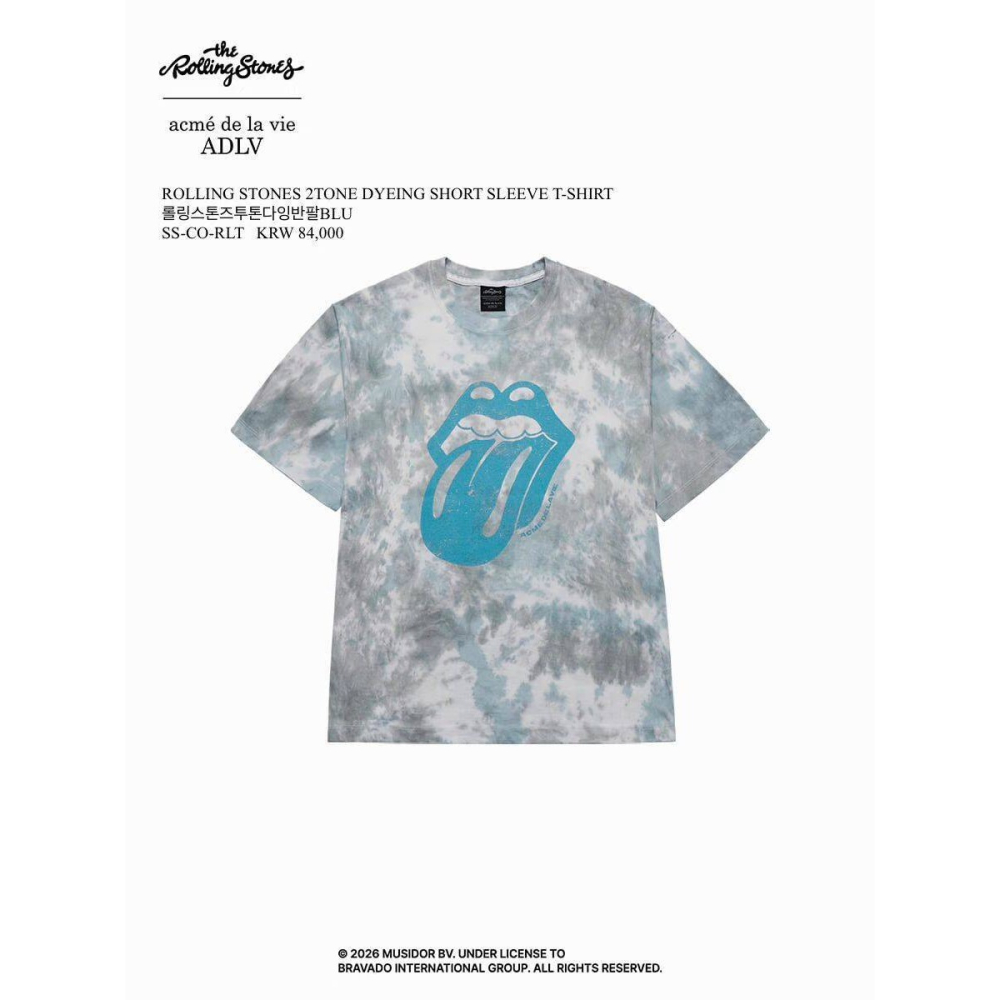 [預購 每周日中午 12:00收單] 2026 韓國 ADLV X ROLLING STONE 滾石聯名系列  吐舌暈染-細節圖5