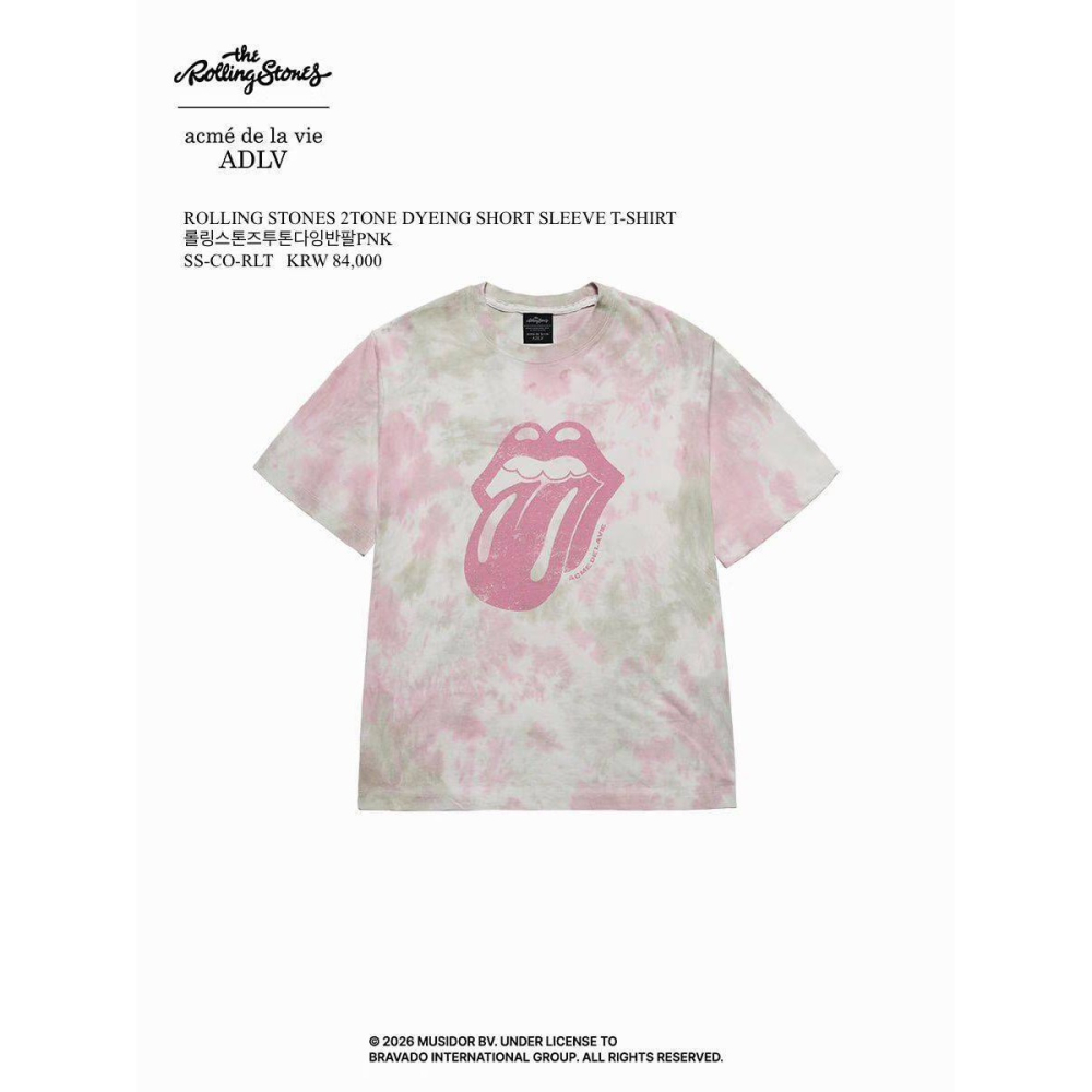 [預購 每周日中午 12:00收單] 2026 韓國 ADLV X ROLLING STONE 滾石聯名系列  吐舌暈染-細節圖6