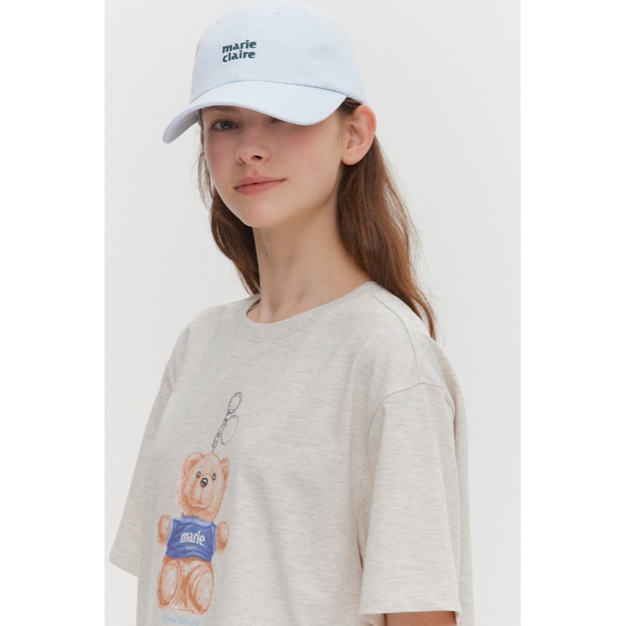 [韓國打折ing][預購 每周日中午 12:00收單] 2026 韓國 MARIE CLAIRE LOGO刺繡棒球帽-細節圖4