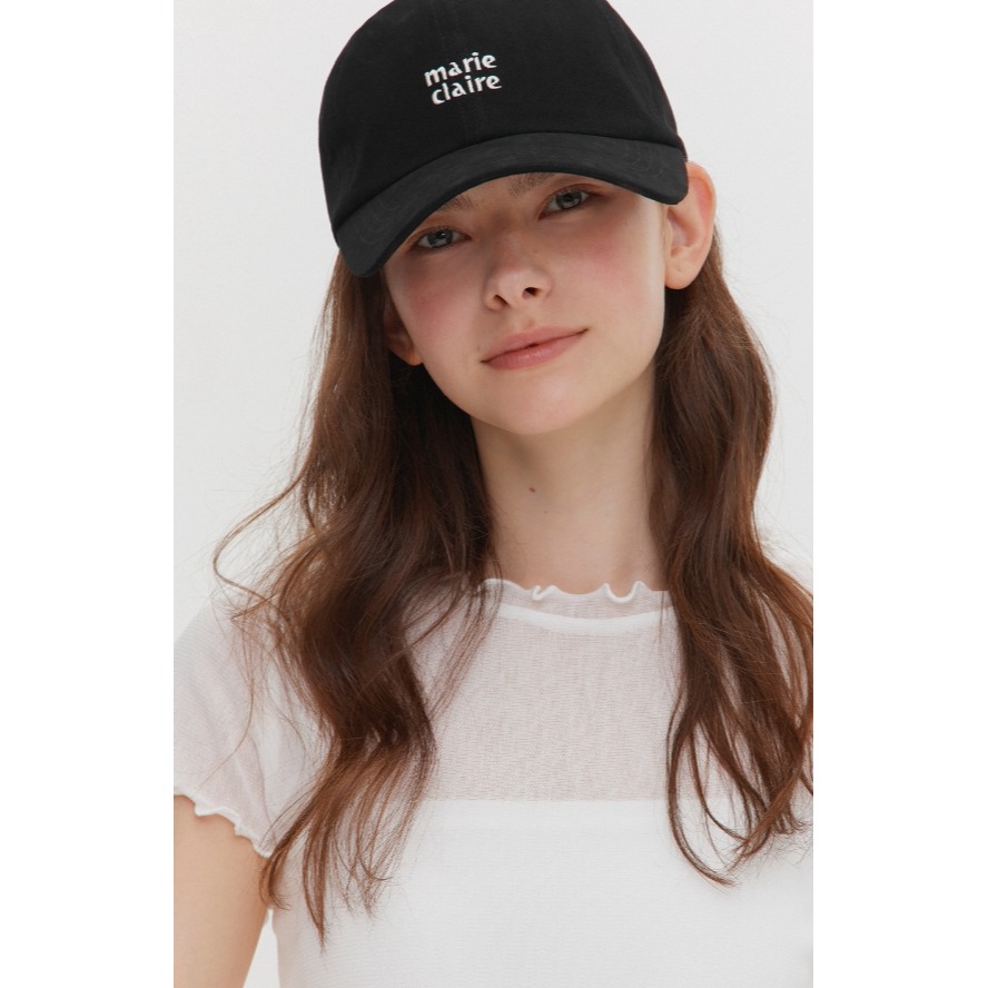 [韓國打折ing][預購 每周日中午 12:00收單] 2026 韓國 MARIE CLAIRE LOGO刺繡棒球帽-細節圖6