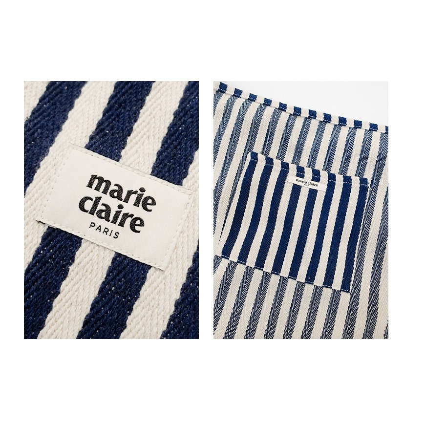 [韓國打折ing][預購 每周日中午 12:00收單] 2026 韓國 MARIE CLAIRE 條紋肩背大包-細節圖3
