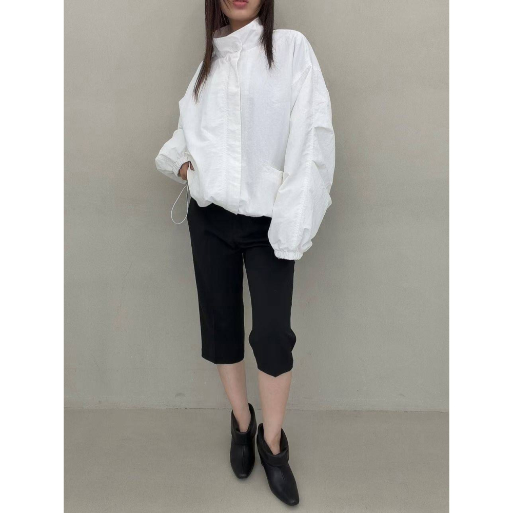 [預購 每周日中午 12:00收單] 2026 韓國 秋季女裝 立領風衣外套-細節圖3