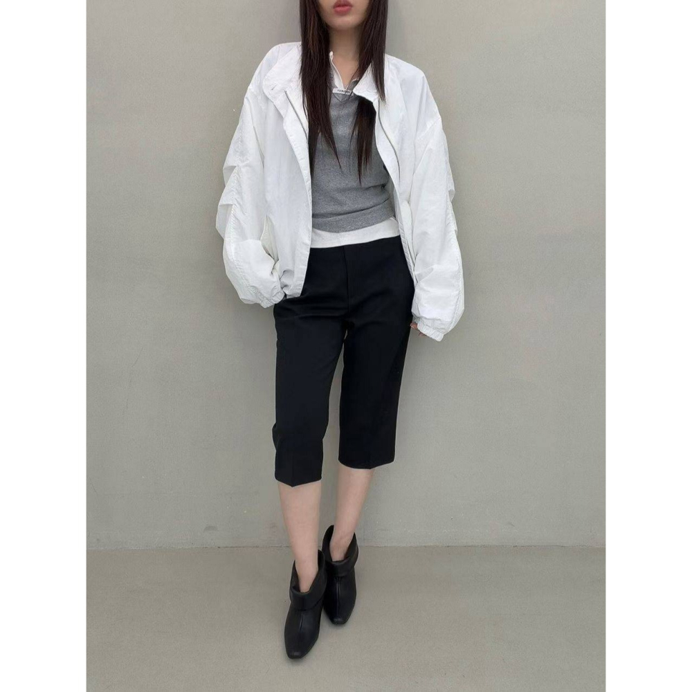 [預購 每周日中午 12:00收單] 2026 韓國 秋季女裝 立領風衣外套-細節圖5