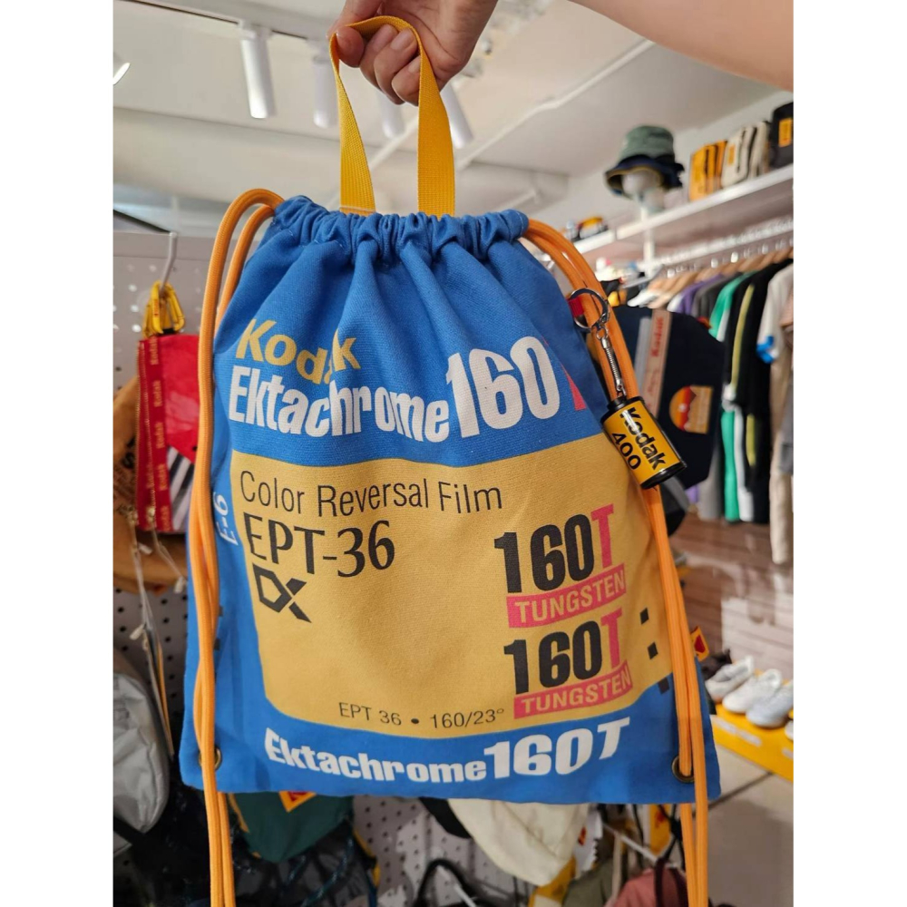 [預購 每周日中午 12:00收單] 2026 韓國 KODAK 新款 底片束口後背包+底片吊飾-細節圖4