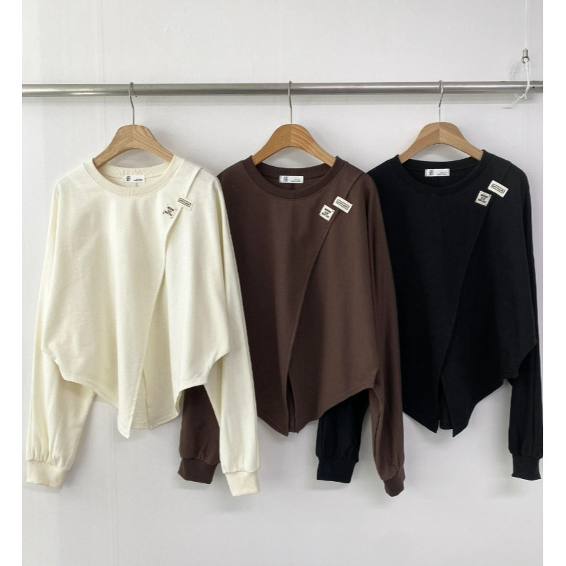 [預購 每周日中午 12:00收單] 2026 韓國 秋季女裝  開岔標籤上衣-規格圖6
