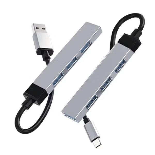 【禹禹購物】四合一數據擴展器 四孔USB 分線器 Type-C集線器 USB HUB集線器 電腦擴充 擴充USB 延長線-細節圖2