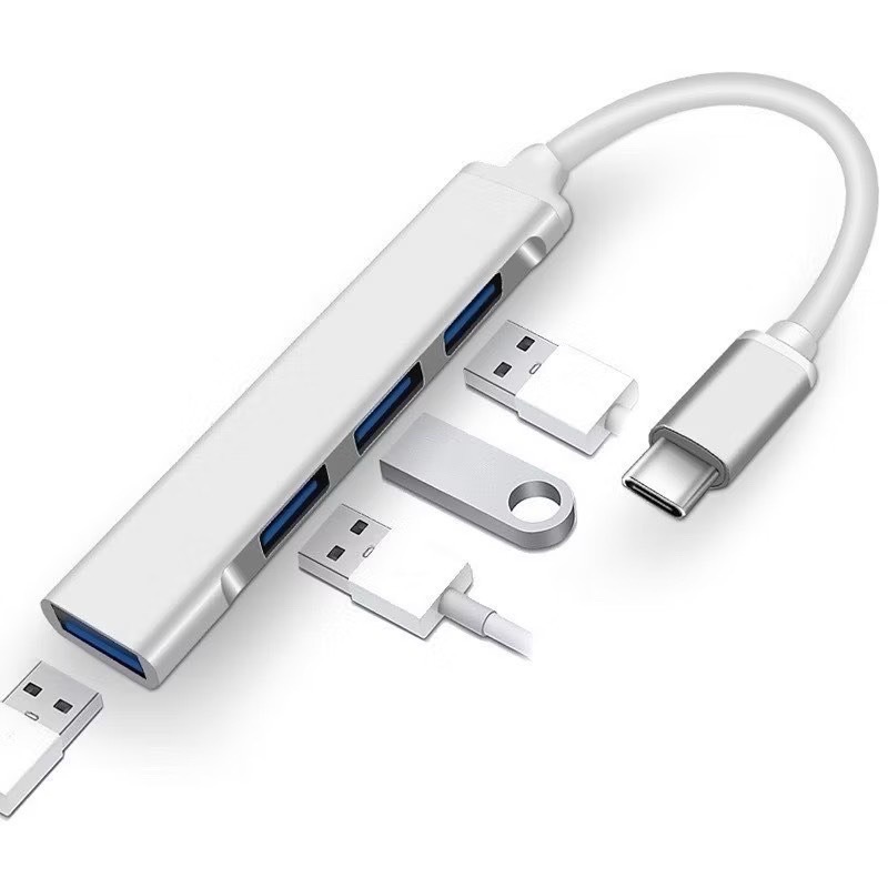 【禹禹購物】四合一數據擴展器 四孔USB 分線器 Type-C集線器 USB HUB集線器 電腦擴充 擴充USB 延長線-細節圖10