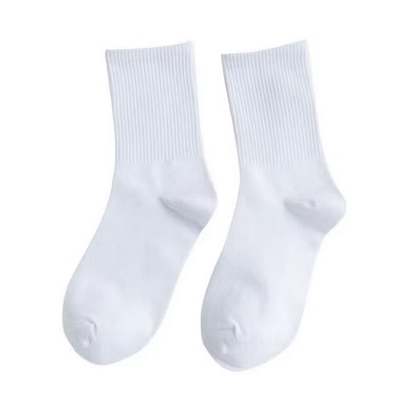 【點點生活】素色中筒襪 女生襪子 學生襪 中筒襪 女襪 襪子男 素色學生襪 白襪 棉襪 襪子 素色襪子-細節圖10