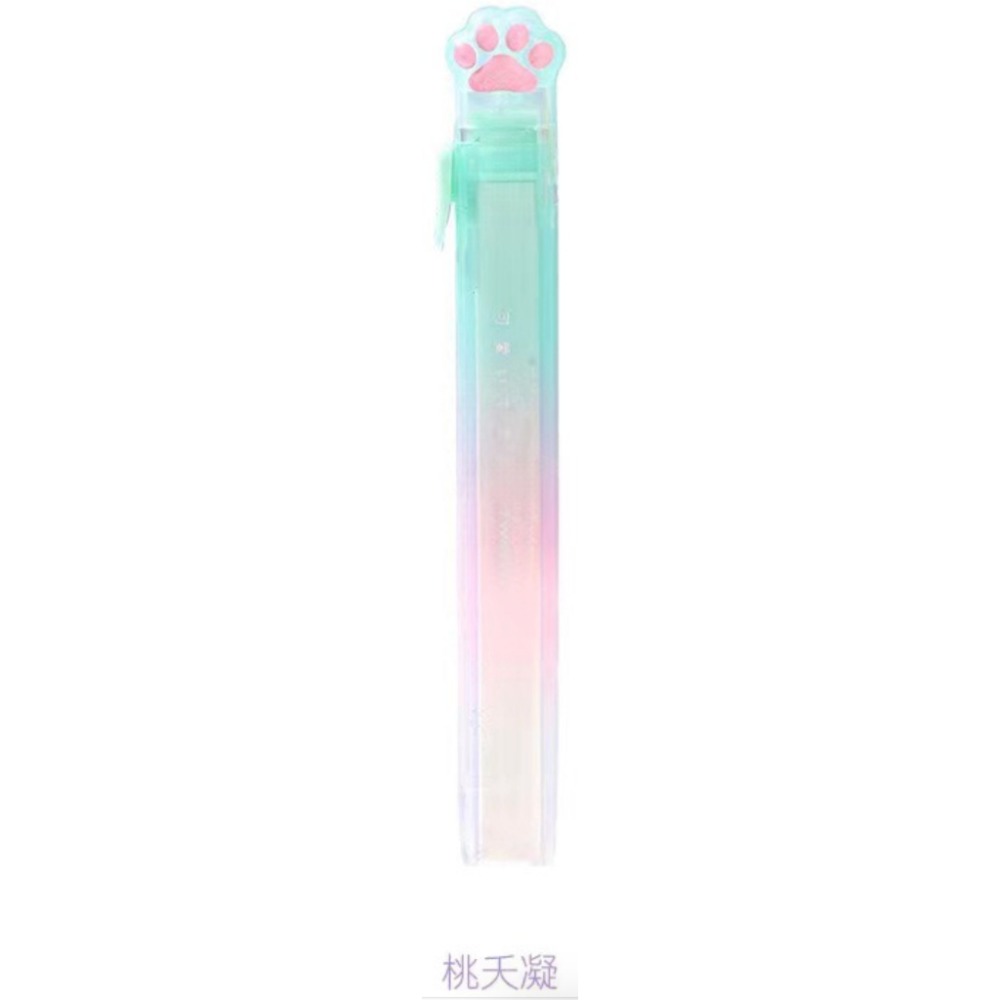 【隔日到貨】全新可愛元氣喵喵推拉橡皮擦漸變色貓爪橡皮學生用少屑乾凈不留痕【禹禹購物】-規格圖4