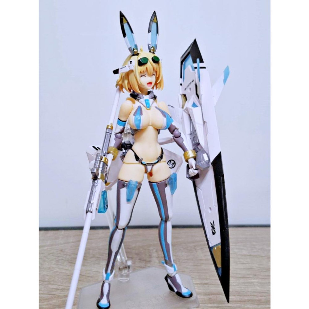 【出清二手公仔】FIGMA 530 Sophia F. Shirring 原創兔女郎 泳裝 1/12 可動 完成品-細節圖5