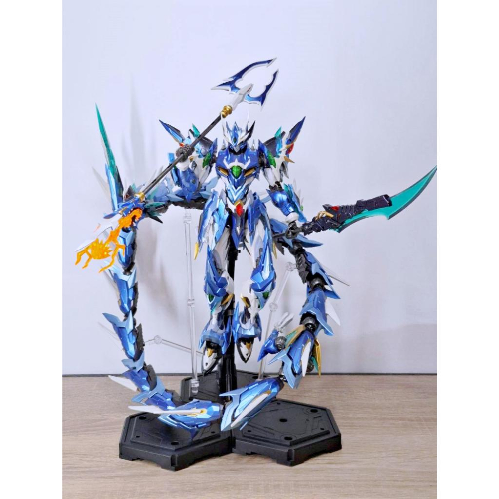 【出清已組模型】摩動核 敖丙 精緻版 地會星 寒龍子 星甲魂將傳 合金骨架 1/100 組裝 模型 素組 完成品 殺肉-細節圖2