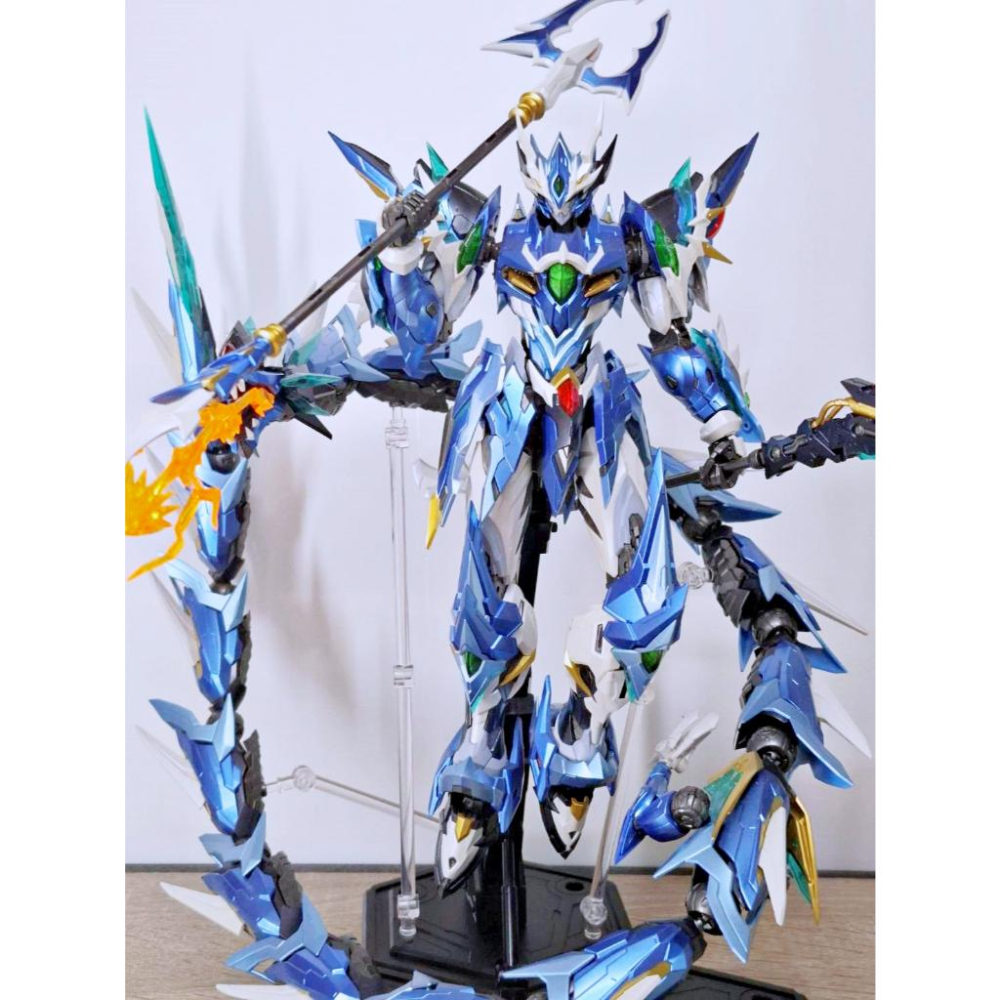 【出清已組模型】摩動核 敖丙 精緻版 地會星 寒龍子 星甲魂將傳 合金骨架 1/100 組裝 模型 素組 完成品 殺肉-細節圖3