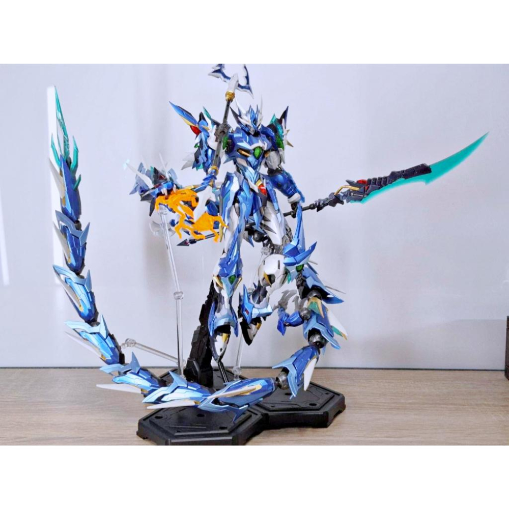 【出清已組模型】摩動核 敖丙 精緻版 地會星 寒龍子 星甲魂將傳 合金骨架 1/100 組裝 模型 素組 完成品 殺肉-細節圖6