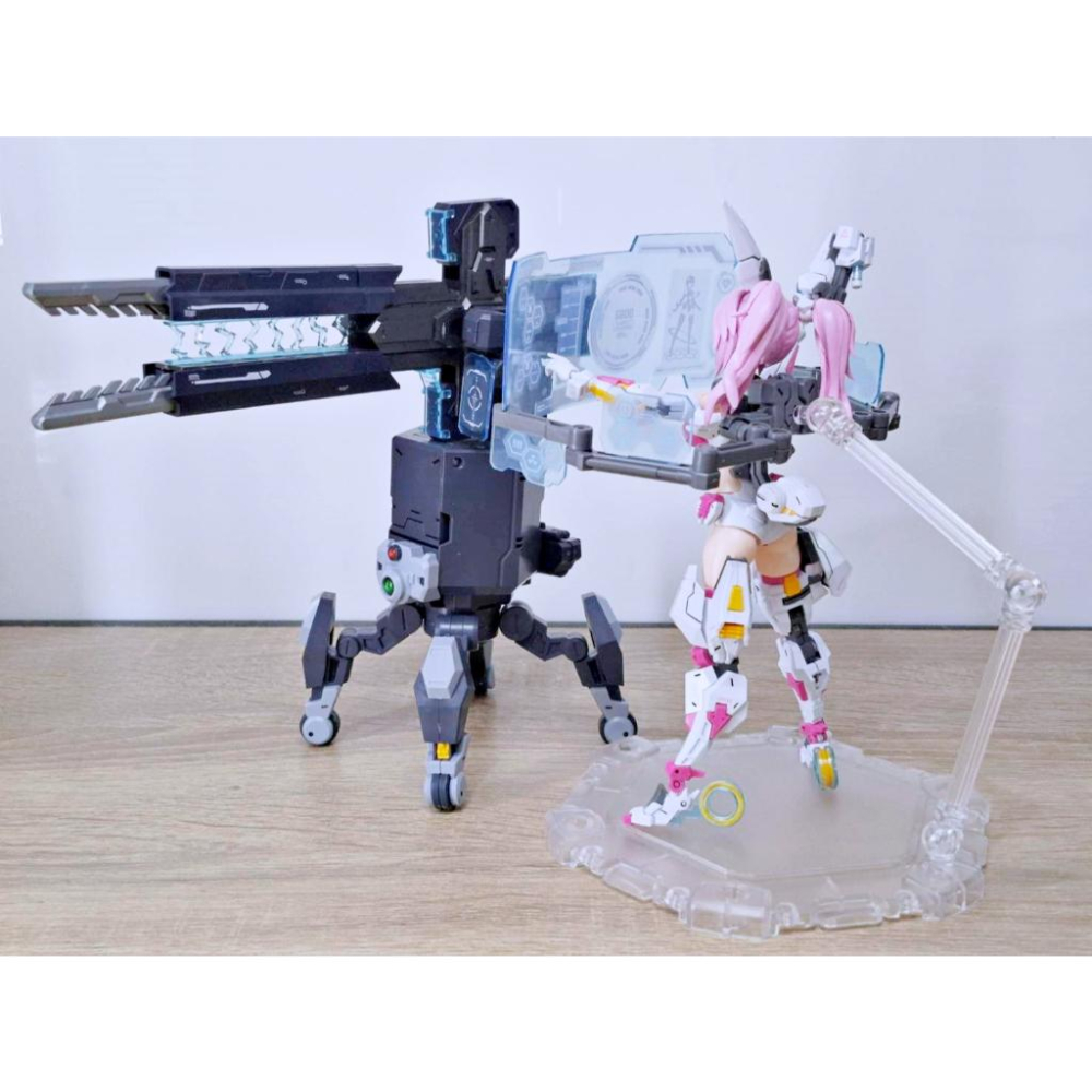 【出清已組模型】核能矩陣 賽博森林 天眼躍兔 1/12 機娘 組裝 模型 素組 完成品 殺肉-細節圖3