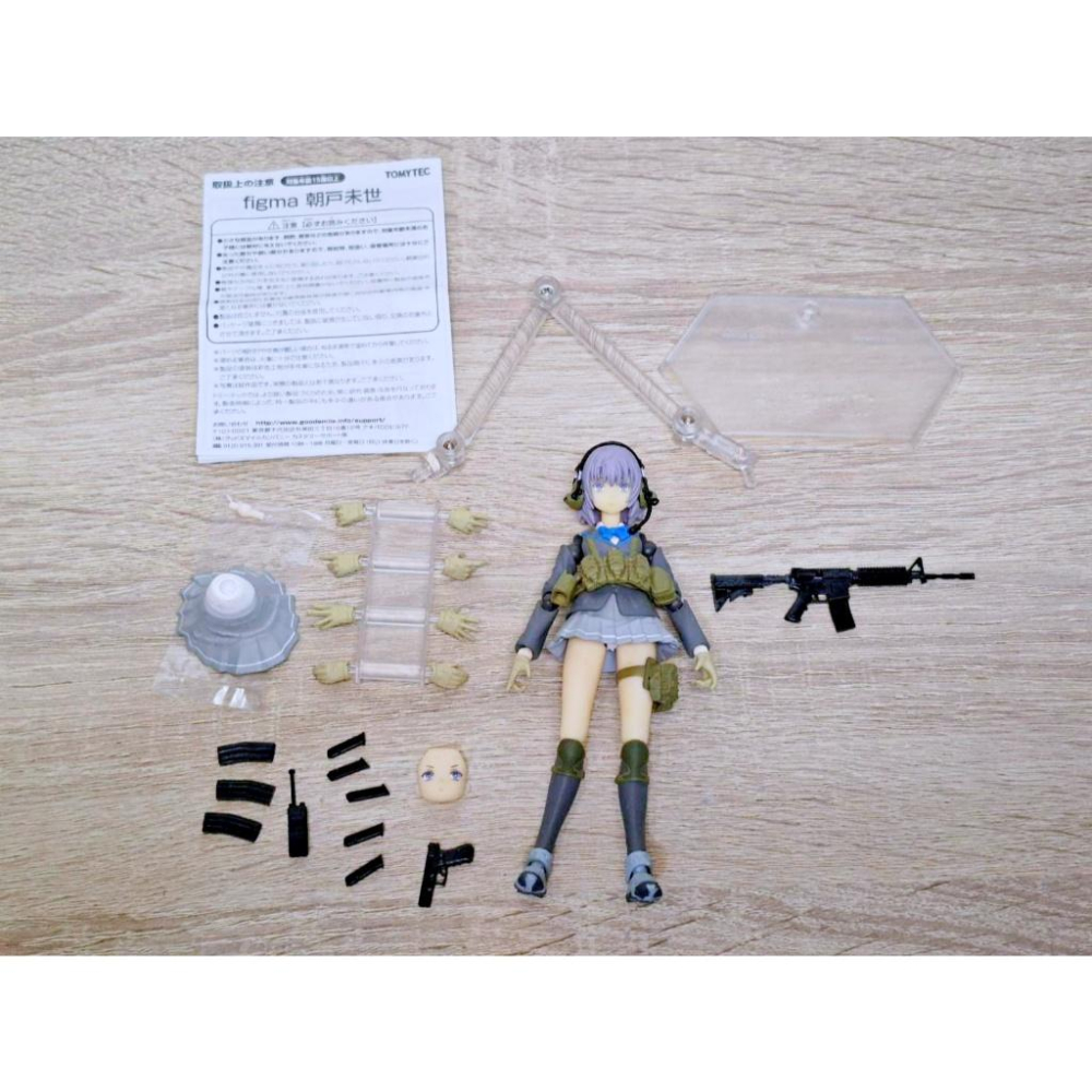 【出清二手公仔】FIGMA TOMYTEC SP-071 迷你武裝 朝戶末世 6吋 1/12 槍 可動 完成品-細節圖2