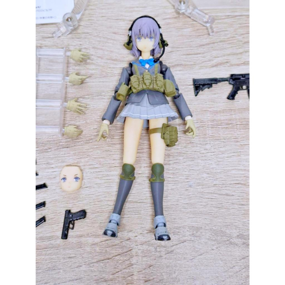 【出清二手公仔】FIGMA TOMYTEC SP-071 迷你武裝 朝戶末世 6吋 1/12 槍 可動 完成品-細節圖3