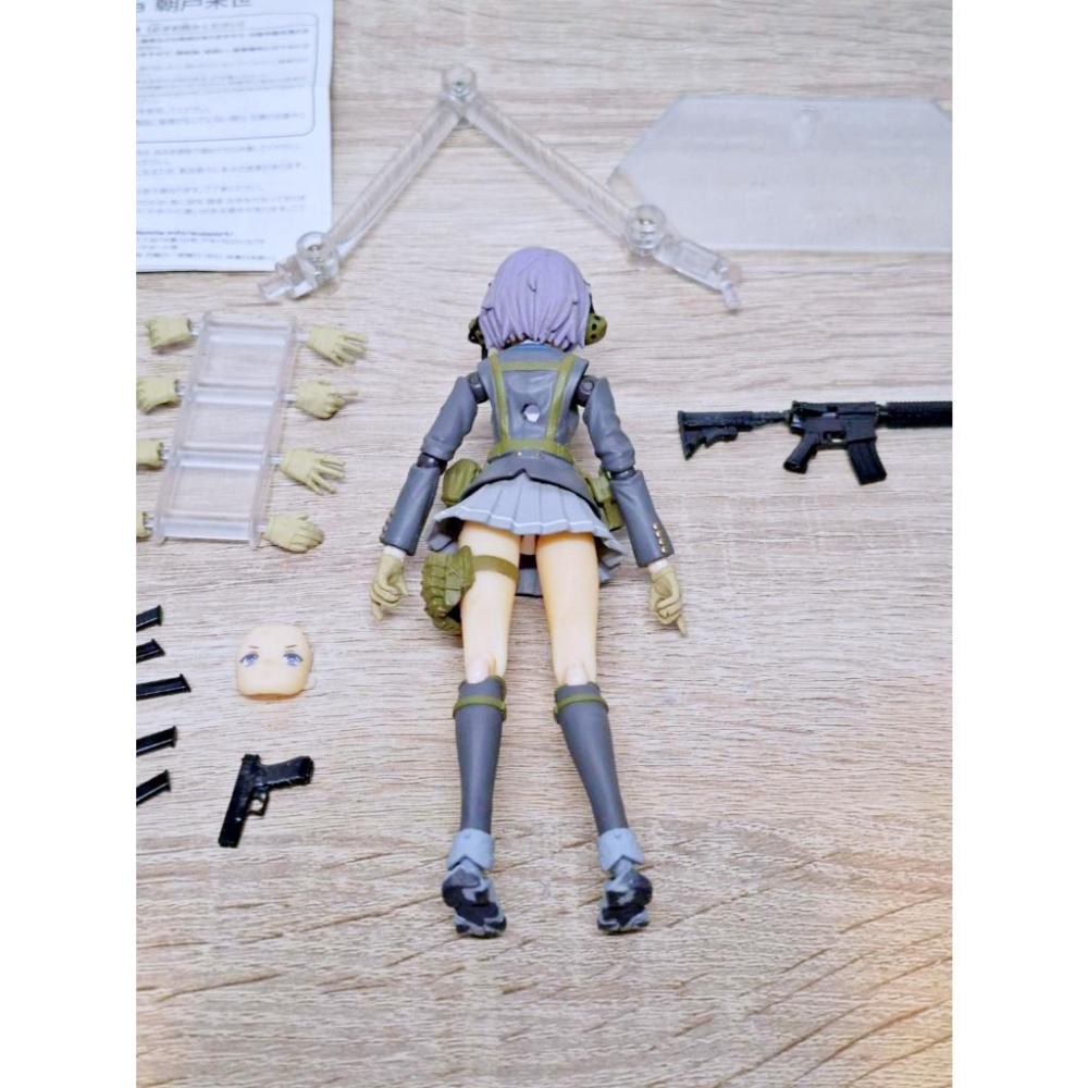 【出清二手公仔】FIGMA TOMYTEC SP-071 迷你武裝 朝戶末世 6吋 1/12 槍 可動 完成品-細節圖4