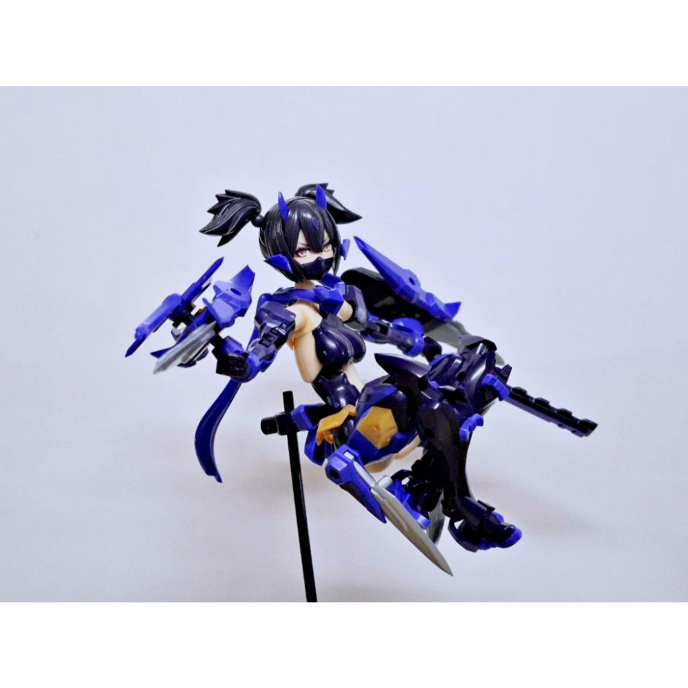 【出清已組模型】 壽屋 女神裝置 朱羅 忍者 影衣 機娘 組裝 模型 素組 完成品 1/12 殺肉-細節圖5