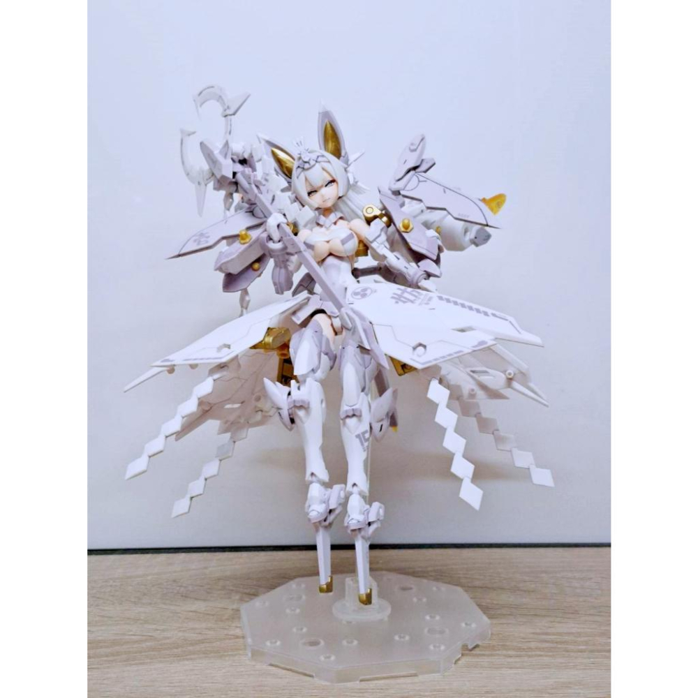 【出清已組模型】 壽屋 女神裝置 朱羅 玉藻前 白面金毛 完成品 九尾 機娘 組裝 模型 1/12 可動-細節圖2