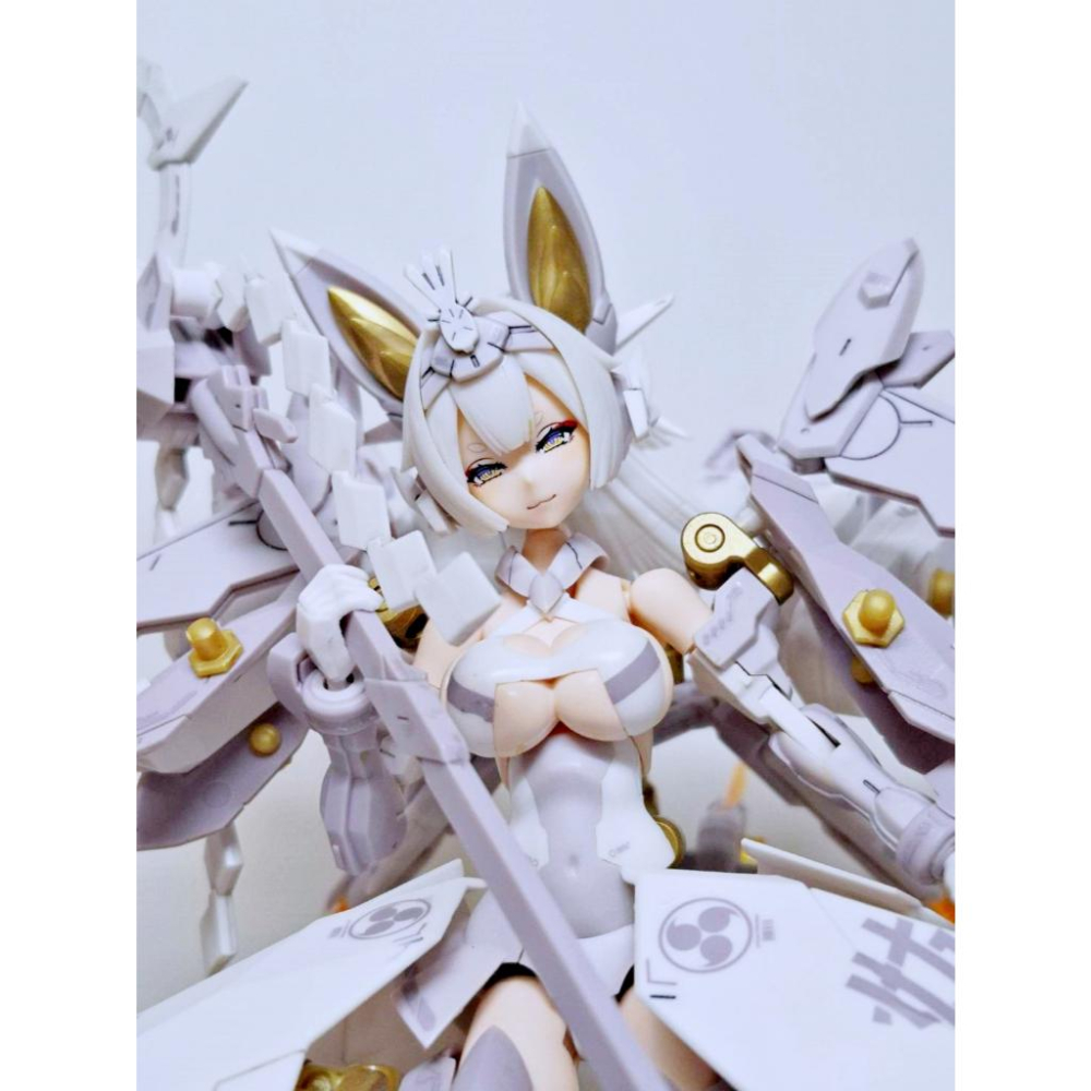 【出清已組模型】 壽屋 女神裝置 朱羅 玉藻前 白面金毛 完成品 九尾 機娘 組裝 模型 1/12 可動-細節圖3