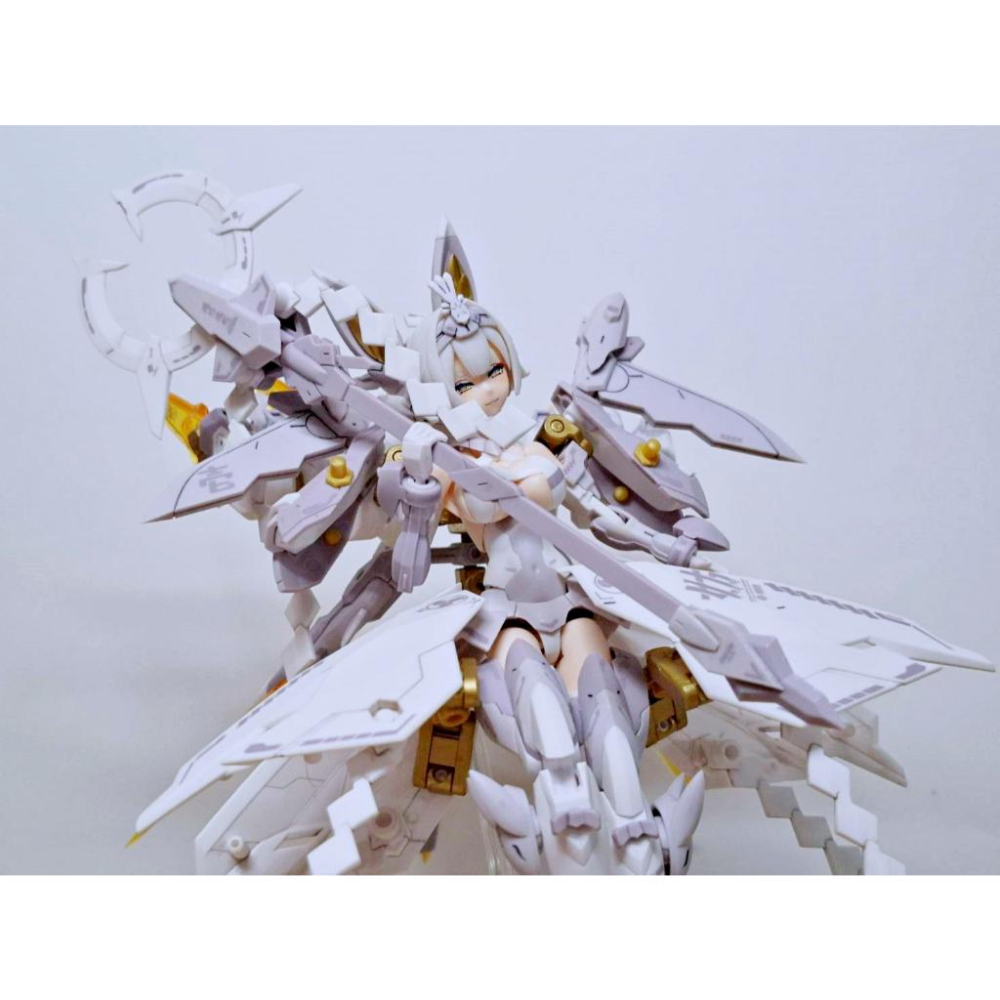 【出清已組模型】 壽屋 女神裝置 朱羅 玉藻前 白面金毛 完成品 九尾 機娘 組裝 模型 1/12 可動-細節圖5