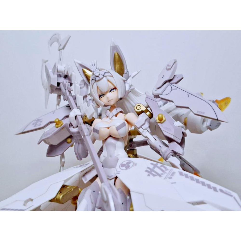 【出清已組模型】 壽屋 女神裝置 朱羅 玉藻前 白面金毛 完成品 九尾 機娘 組裝 模型 1/12 可動-細節圖6