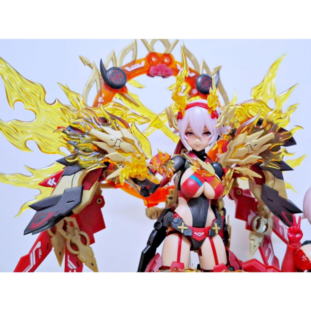 【出清已組模型】 壽屋 女神裝置 皇巫 素戔嗚尊 須佐之男 紅蓮 組裝 完成品 機娘 模型 1/12 可動 雙素體-細節圖4