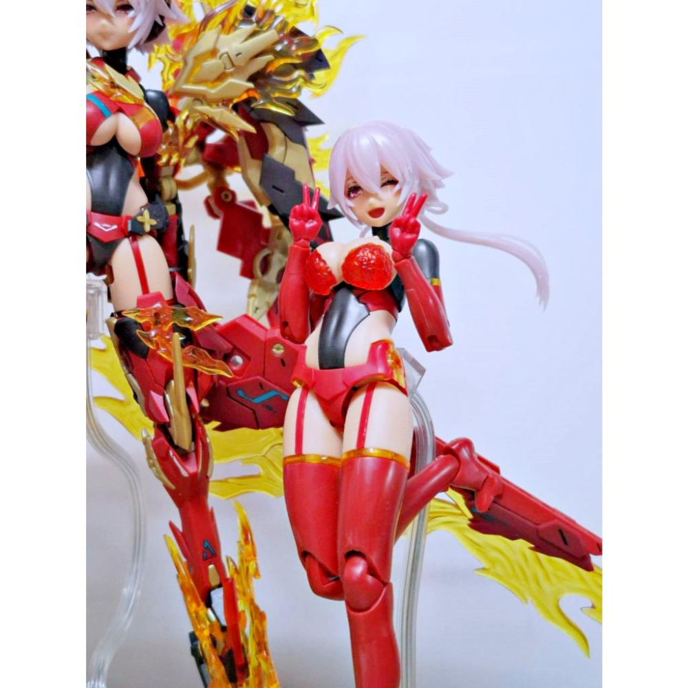 【出清已組模型】 壽屋 女神裝置 皇巫 素戔嗚尊 須佐之男 紅蓮 組裝 完成品 機娘 模型 1/12 可動 雙素體-細節圖7