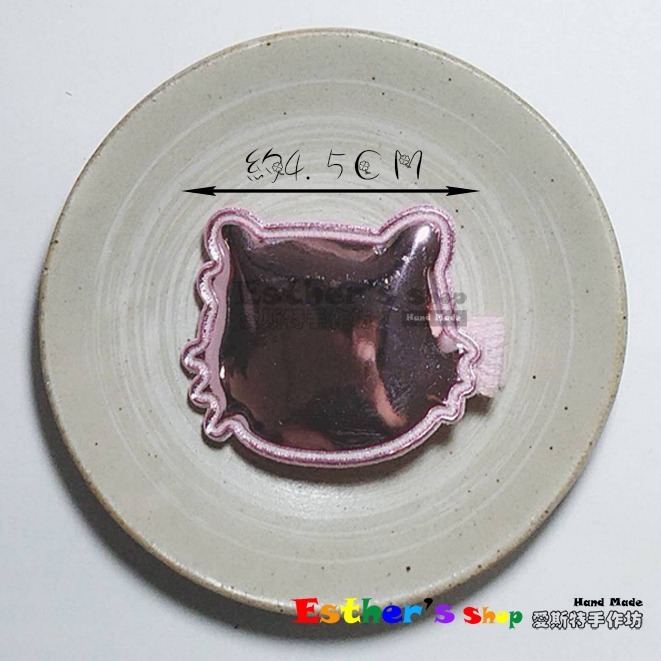 No.528-7-ES《髮夾》KT喵喵邊夾-共1款💕現貨💕手作💕-細節圖2