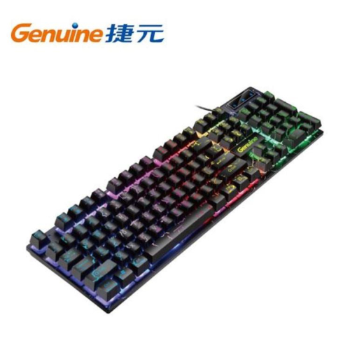 捷元 GGK-K9 七彩 背光 電競 機械 薄膜 鍵盤